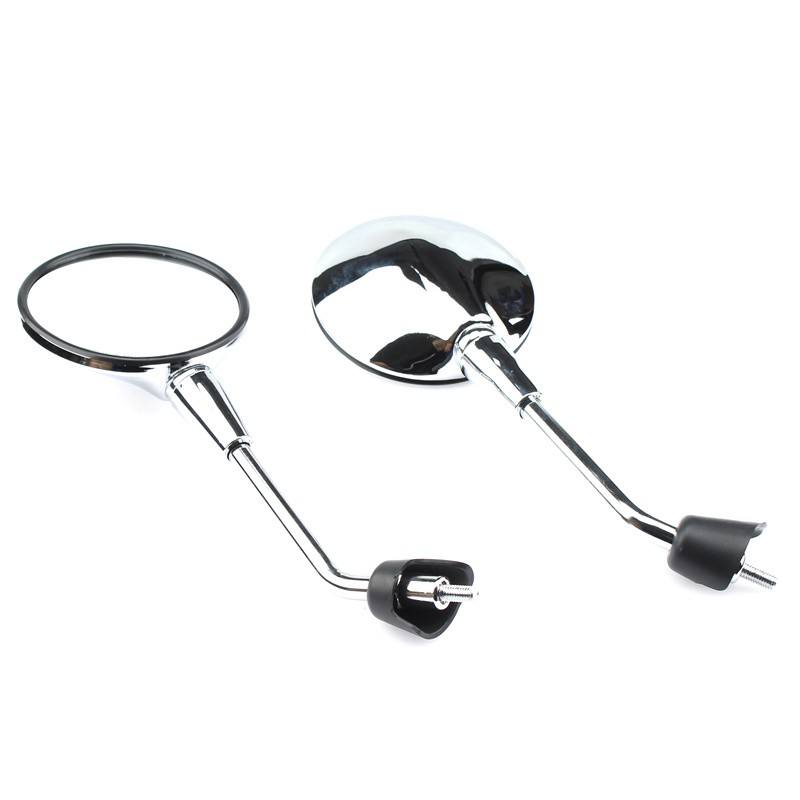 Miroir rond d'exportation (tige courte + placage)