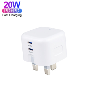 Cargador de Reino Unido Dual 20W USB C Puerto PD <span class=keywords><strong>Adaptador</strong></span> de <span class=keywords><strong>corriente</strong></span> de carga rápida 20W Tipo C Cargador de pared Enchufe del Reino Unido para <span class=keywords><strong>iPhone</strong></span> 15 14 <span class=keywords><strong>13</strong></span> <span class=keywords><strong>Pro</strong></span> <span class=keywords><strong>Max</strong></span> - Product Image 3