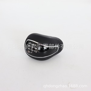 Perilla de cambio de marchas para coche, cuero negro, 5.ª y 6.ª marcha, ergonómica, para Kia K2 K3 K4 Hyundai Ix25 DZ20 Q3 - Product Image 1