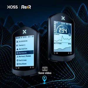 XOSS NAV 2.4 "HD 스크린 자전거 컴퓨터 무선 사이클링 GPS 속도계 맵 네비게이션 방수 블루투스 ANT + 케이던스 속도