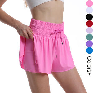 2024 Custom Flowy Tennis Shorts 2 in 1 Butterfly Shorts Hohe Taille Elastic Workout Sport Tennis Kleid Mit Shorts - Product Image 1