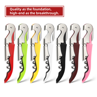Tire-bouchon de Sommelier en Acier Inoxydable Couleur Personnalisée, Décapsuleur et Coupe-capsule Multifonctionnel