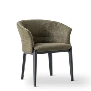 Silla de Comedor Italiana Contemporánea Minimalista 2026, Madera Sólida con Acabado en PU, para Hogar, Hotel, Salón, Oficina, Manicura, Venta - Product Image 6