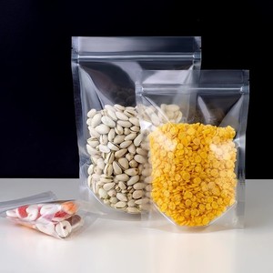 Pochette transparente refermable en plastique avec fermeture éclair pour aliments pour bébés, friandises, bonbons, collations, épices, herbes, aliments pour animaux de compagnie - Product Image 5