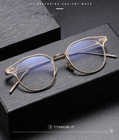Cadre de lunettes en acétate optique, vente en gros, titane, myopie, monture de lunettes pour hommes