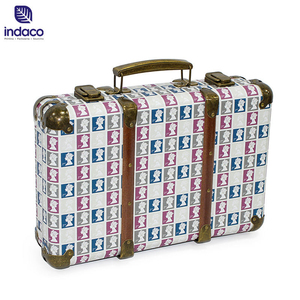 Customizable vintage travel wooden home large clothing <b>storage</b> box luggage stylish and durable luggage - Product Image 2