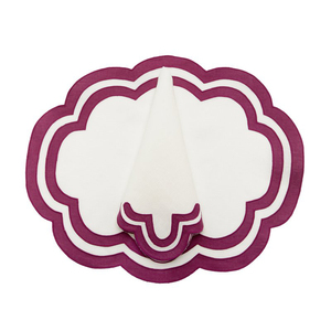 Napperons décoratifs personnalisés en tissu de lin imperméable avec dentelle, tissés à la main, texture texturée, logo et couleur personnalisés pour mariages - Product Image 1