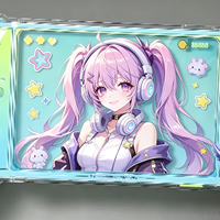 Support de table en acrylique personnalisé pour machine de jeu, avec impression d'illustration personnalisée de personnage d'anime, stock stable