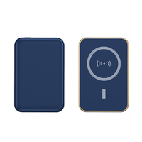 Dernier modèle de mini chargeur magnétique portable 5000mAh Ultra Slim Type-C Lithium ABS Wireless Chargers Power Bank pour Smart Phone