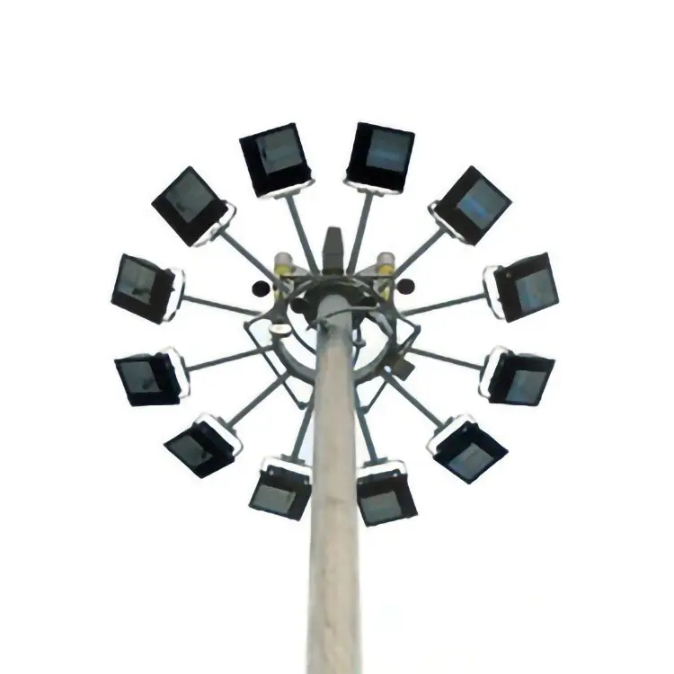 고속도로 공항 경기장 철도 높은 돛대 전등 기둥 빛