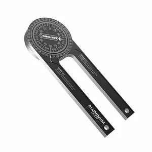 7 inch 360 miter saw protractor Angle Finder Tool Aluminum Metal Miter Gauge for Inside Outside Corner Skirting Woodworking