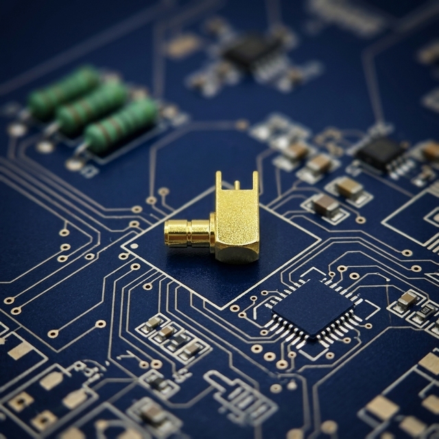 New SMB-JWE Female Straight PCB Mount RF Coaxial Connector Brass Gold Plated PTFE Insulator High Frequency Low Loss