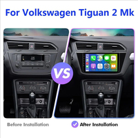 Autoradio pour VW Tiguan 2017-2019, lecteur multimédia sans fil CarPlay, Android Auto, lecteur vidéo, GPS, FM, SWC
