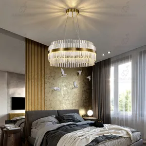 2024 Hot Sale Silver Chandelier Round Indoor Luxury Chandelier Support Customization