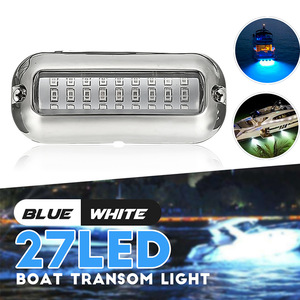 27LED Universal Underwater Light 10-30V Blue Light For <b>Yachts</b> Marine Vessels IP68 Stainless Steel Fishing Light - Product Image 4