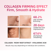 Sérum Gel au Collagène Formule Personnalisée avec Extrait de Racine de Pivoine et Acide Hyaluronique pour une Hydratation Raffermissante OEM ODM Marque Privée