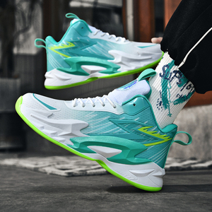 High Performance Sporty Basketball Shoes EVA Midsole Rubber Outsole Enhanced <b>Cushioning</b> Durable Traction Lace-up Closure Mesh - Product Image 5