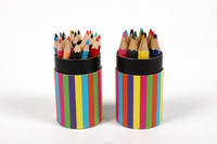 Paquet de 12 crayons de couleur personnalisés des fabricants dans une baignoire Ensemble de crayons de couleur de 7 pouces Cadeau pour enfants