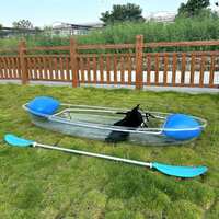 Kayak PC 1 place avec siège réglable, sac flottant et kit de réparation pour lac, fabriqué en Chine, certifié CE Lumark