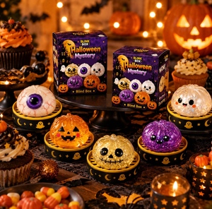 Großhandel Halloween Squishies Langsam Aufsteigende PU-Kürbis-Geister-Quetschspielzeuge Stressabbau Partyzubehör für Kinder - Product Image 6