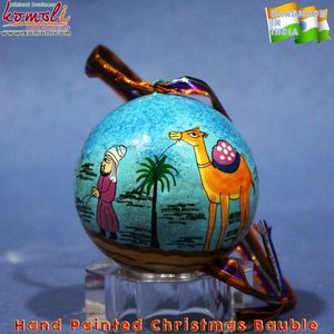 Maché de papel pintado a mano, decoración de Navidad, bolas colgantes, decoraciones de Navidad - Product Image 6