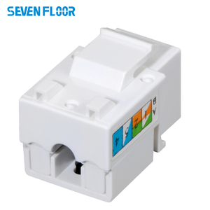 โมดูลเชื่อมต่อเครือข่าย Cat6 แบบเจาะรู 90 องศา พอร์ต <span class=keywords><strong>RJ45</strong></span> สำหรับงานเดินสาย LAN ในบ้านและสำนักงาน - Product Image 2