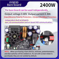 Modul Catu Daya Teratur DC CNC XY8030S yang Dapat Diatur, Tegangan Konstan Arus Konstan 80V/30A/2400W, Peningkatan Generasi Ketiga