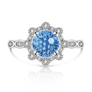 Anillos de bodas งานแต่งงานครบรอบแต่งงานปาร์ตี้เพทายประกายเพชรเพทายสีม่วงประกายแหวนเพชรแหวนหมั้นเพชรเพทาย - Product Image 6