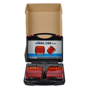 2 feux remorque sans fil LED, Kit de clignotants avec câble magnétique, feu arrière avec prise à 7 broches pour camping-car de 12v - Product Image 3