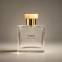 Flacons d'échantillons de parfum personnalisés par le fabricant, 100 ml, flacons de parfum de luxe vides, 50 ml avec boîte, flacon de parfum noir au design unique