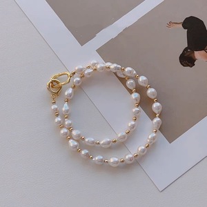 Collier tendance Alien AK Goutte d'eau Perle naturelle baroque pour femmes Accessoires de mode de luxe avec tempérament claviculaire - Product Image 1