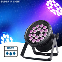 Nouvelle Lampe de Scène LED Wash Par 18x10W RGBW IP65 DMX512 RDM à Contrôle Sonore Ra>80 en Alliage d'Aluminium pour Événements Extérieurs, Mariages, Bars et Location