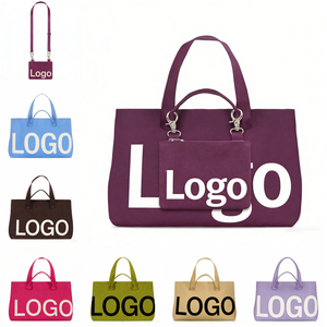 Set di <span class=keywords><strong>Borse</strong></span> a Tracolla in Maglia Jacquard per <span class=keywords><strong>Donna</strong></span>, Grande Capacità, con Logo Personalizzato e Mini Borsa a Tracolla Rimovibile - Product Image 1