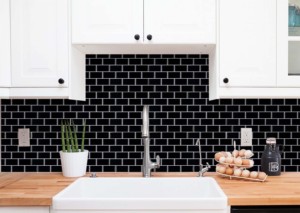 Modern 3D Wallpaper Kitchen Sticker Caravan Renovation Subway <strong>Tile</strong> Instant <strong>Stick</strong>-<strong>On</strong> Wall Design Resin Stone Material Interior - Product Image 5