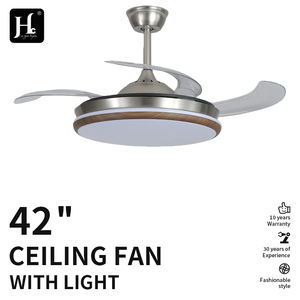 42 Inch Smart Remote Control Modern <b>LED</b> Lamp <b>Ceiling</b> <b>Fan</b> Light Remote BLDC Motor High CRI 97 6-Speed Dimmable Retractable Blades - Product Image 4