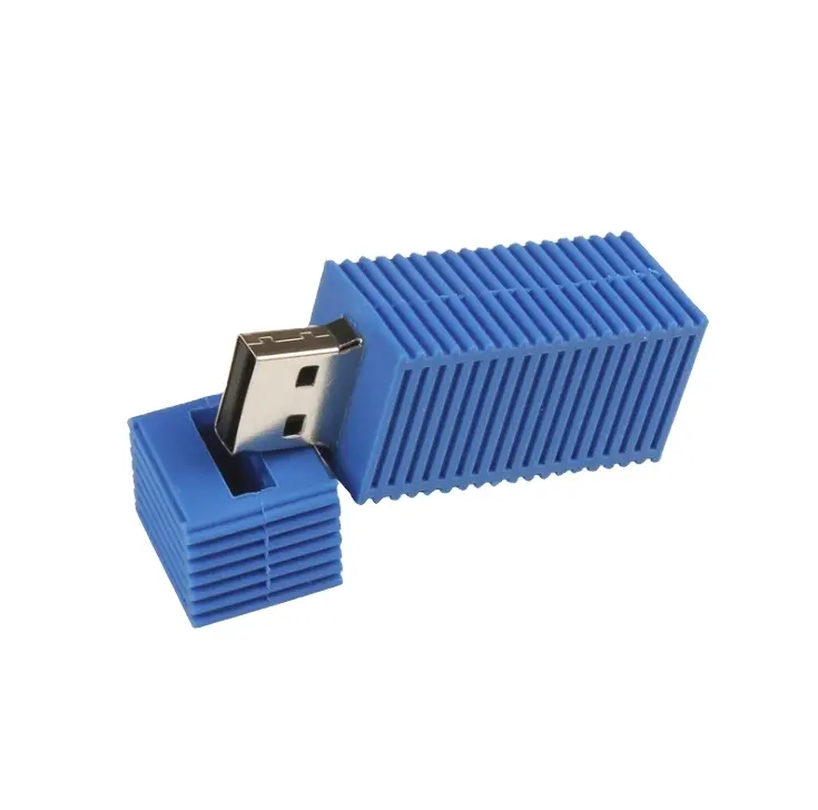 Дешевые объемные товары, пластиковый USB флеш-накопитель объемом 16 ГБ, оптовая продажа, USB флеш-накопитель в форме контейнера на заказ