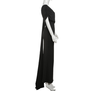 Vestido de Noche Largo Elegante y Moderno para Fiesta, Estilo Tubo, de un Solo Hombro, sin Mangas, Ajustado al Cuerpo para Mujer - Product Image 4