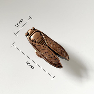 Nuevo Diseño del Fabricante: Perilla de Bronce Antiguo con Forma de Cigada para Cajones, Armarios, Dormitorios, Salas de Estar, Cocinas y Almacenes - Product Image 4