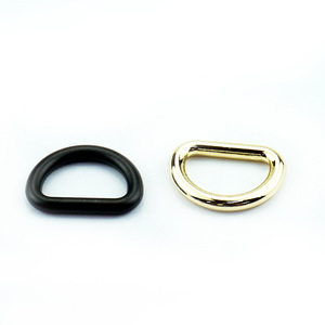 หัวเข็มขัดโลหะรูปตัว D ขนาด 15-38 มม. ชุบโลหะผสมสังกะสี ทนทานต่อการสึกหรอ สำหรับกระเป๋า เป้สะพายหลัง อุปกรณ์สัตว์เลี้ยง หัวเข็มขัดวงแหวนสีพื้น - Product Image 2