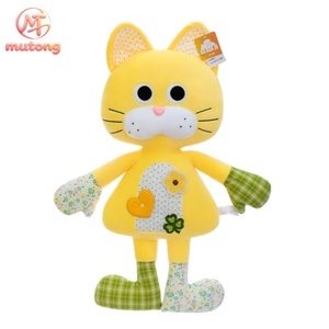 ตุ๊กตาแมวแพทช์เวิร์คน่ารัก ของเล่นตุ๊กตาขนนุ่ม ขายส่ง <span class=keywords><strong>หมอนข้าง</strong></span>นุ่มฟู ตกแต่งห้องนอน โซฟา ของตกแต่งบ้าน ของขวัญเพื่อความสบายสำหรับเด็ก - Product Image 1
