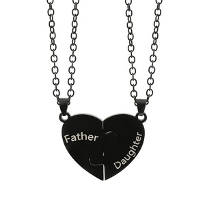 Nuova Collana con Ciondolo a Cuore in Acciaio Inossidabile Bianco <span class=keywords><strong>e</strong></span> Nero per <span class=keywords><strong>Padre</strong></span> <span class=keywords><strong>e</strong></span> <span class=keywords><strong>Figlia</strong></span>/Madre <span class=keywords><strong>e</strong></span> Figlio/S fratelli 2026 - Product Image 6