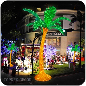 Meilleure vente <span class=keywords><strong>Palmier</strong></span> acrylique d'extérieur Lumière LED Jardin champignon en métal artificiel élégant pour les décorations de rue ou de cour - Product Image 3