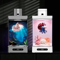 Nouvel aquarium intelligent WP8683C avec alimentation automatique et contrôle de la température pour petits poissons domestiques