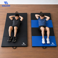 Colchoneta de Gimnasia de PVC al por Mayor, Plegable con Conectores de Velcro, Portátil, 5 cm de Grosor, para Entrenamiento Profesional de Acrobacias