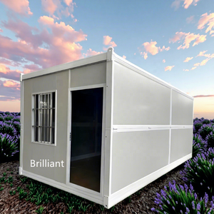 Venta caliente 20ft 40ft Panel de sándwich de acero Oficina Dormitorio Cocina al aire libre Almacén Apartamento Hospital Casas de contenedores plegables - Product Image 1