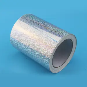 PVC/PET Kendinden Yapışkanlı Vinil Holografik Etiket Kağıt Film Rulosu