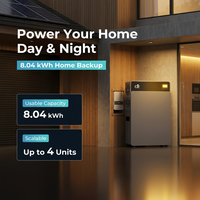 Sistema de Almacenamiento de Energía Todo en Uno Plug & Play, 4kw de Potencia, Batería de 8kwh, ESS Solar Híbrido con Entrada de Energía Solar de 6200W para Uso Doméstico