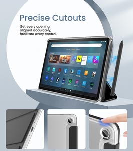 MoKo Ultra Slim PU Funda de cuero Frosted Hard Back Shell Magnetic Tablet Case para <span class=keywords><strong>Amazon</strong></span> Kindle Fire MAX 11 2023 Trifold Cover - Product Image 5