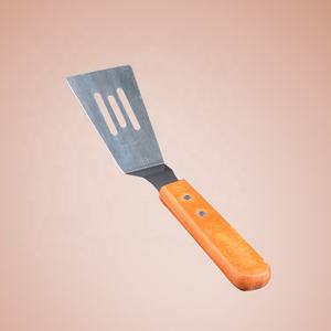 Spatule à steak en acier inoxydable manche en bois plaque de fer pelle à gâteau à <span class=keywords><strong>pizza</strong></span> outils de cuisson pour barbecue ustensiles de cuisine - Product Image 6