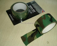 Ruban adhésif camouflage imperméable en caoutchouc auto-adhésif de haute qualité de 10m avec conception imprimée personnalisée pour le masquage extérieur